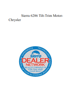 Sierra 6286 Tilt-Trim Motor-Chrysler