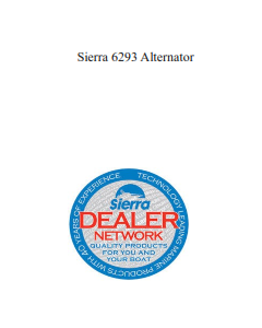 Sierra 6293 Alternator