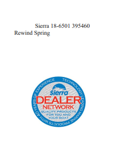 Sierra 18-6501 395460 Rewind Spring