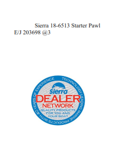 Sierra 18-6513 Starter Pawl E/J 203698 @3