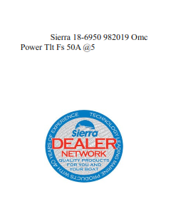 Sierra 18-6950 982019 Omc Power Tlt Fs 50A @5