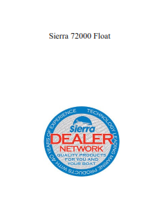 Sierra 72000 Float