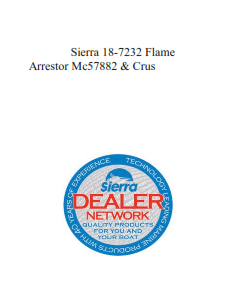 Sierra 18-7232 Flame Arrestor Mc57882 & Crus