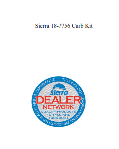 Sierra 18-7756 Carb Kit