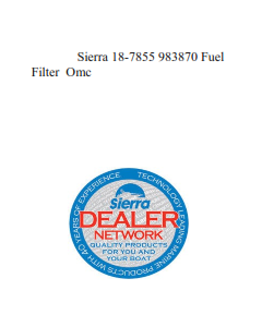Sierra 18-7855 983870 Fuel Filter  Omc