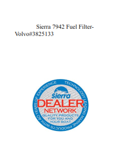 Sierra 7942 Fuel Filter-Volvo#3825133