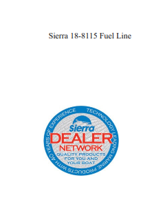 Sierra 18-8115 Fuel Line
