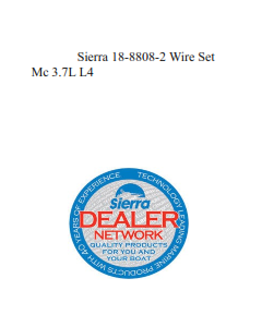 Sierra 18-8808-2 Wire Set Mc 3.7L L4