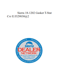 Sierra 18-1202 Gasket T-Stat Cvr E/J329830@2
