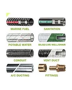 Trident Rubber 260-6001 Fiberglass Tube Conn 6"
