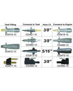 Moeller 033477-10  1/4 Npt Brass Tank Conn. Male Clip Style