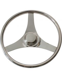 Seasense 50091175 Stainless Steel Steering Wheel, 15-1/2"