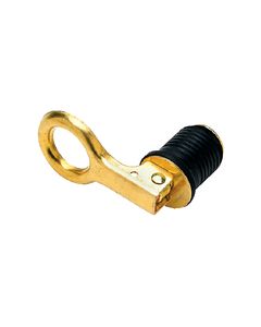 Seachoice 18821 Drain Plug-1  Snap Lock-Brass