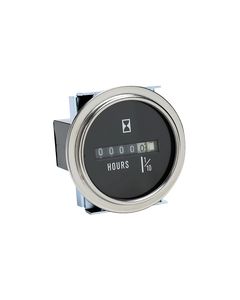 Seachoice 15301 Hour Meter Chrome Bezel