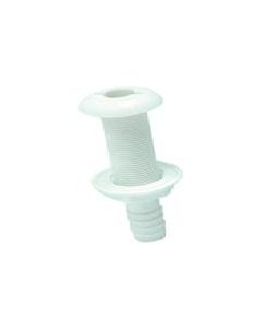 Seachoice 18161 X-Long Thru-Hull 3/4 -Wht Pla
