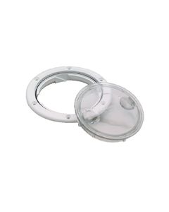 Seachoice 39291 Twist Deck Plate-4 -Wht W/Clr