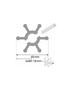 Johnson Pump 09808B1 Impeller For Pumps 10350385