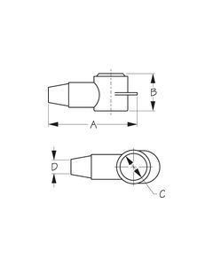 Seadog 415196-1 Pvc Terminal Cap - Red (2-2/0)