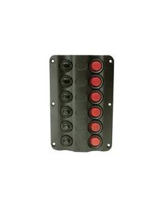 Seachoice 12331 Led 6 Gng Circut Breaker Panel