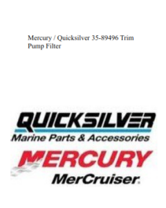 Mercury 35-89496 Trim Pump Filter
