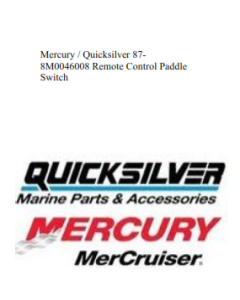 Mercury 87-8M0046008 Remote Control Paddle Switch