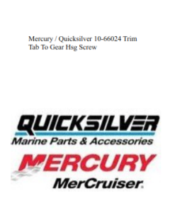 Mercury 10-66024 Trim Tab To Gear Hsg Screw