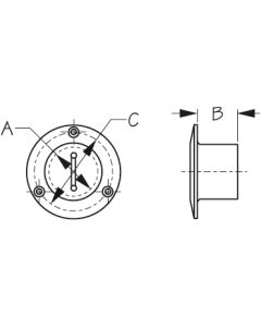 Seadog 3513521 Stainless Cast Pipe Deck Fill