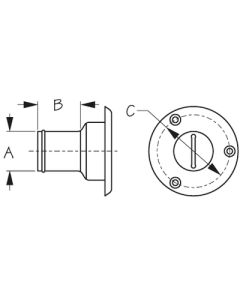 Seadog 3570101 Deck Fill Fiberglass Nylon