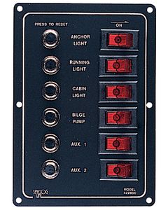 Seadog 4228001 Aluminum Breaker Panel