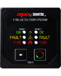 FIREBOY-XINTEX FBD-2-R Two Zone Detection & Alarm Panel