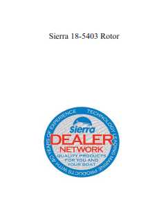 Sierra 18-5403 Rotor
